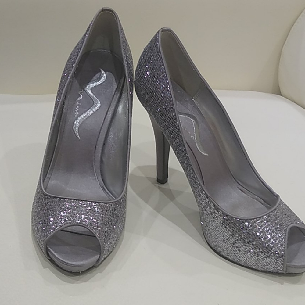 Nina high heels Silver/Pewter